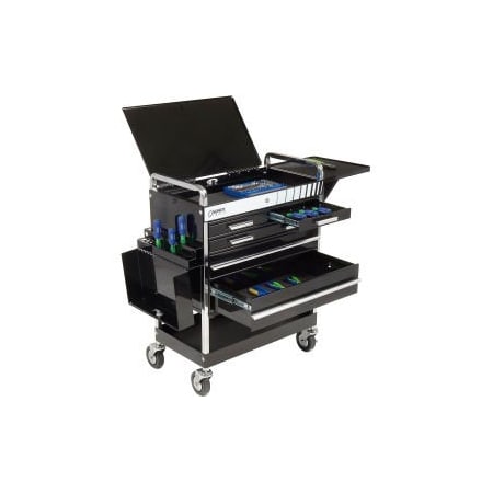 Sunex Sunex Tools Professional 5-Drawer Black Tool Cart W/ Locking Top, 27"H 8045BK